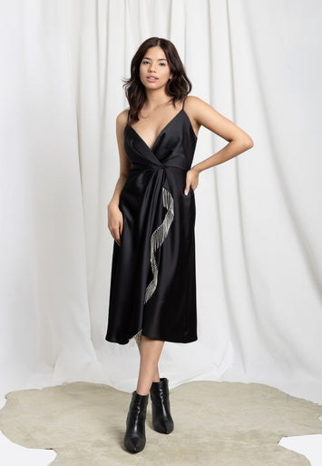 CODEMH Crystal Fringe Dress