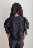 CODEMH Embroidery Cut-Out Top