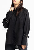 CODEMH  Junelle Sheer Stripe Shirt