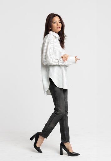 CODEMH Junelle Pinstripe Shirt
