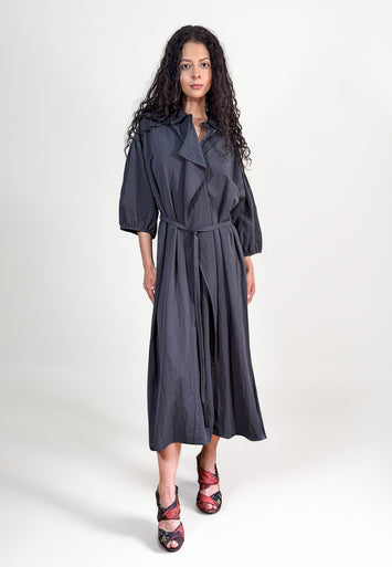 CODEMH Lei Shirt Dress Gray