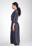 CODEMH Lei Shirt Dress Gray
