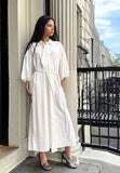 CODEMH Lei Shirt Dress Ivory