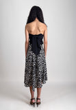 CODEMH Maeda Layered Skirt- Black & White Print
