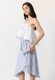 CODEMH Maeda Skirt Textured Stripe