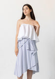 CODEMH Maeda Skirt Textured Stripe