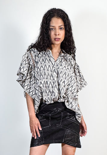 CODEMH Ray Geo Pattern Top